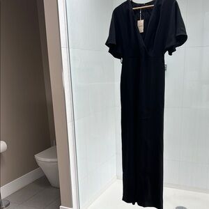 MNG mango, S, dressy long black pant suit, never worn